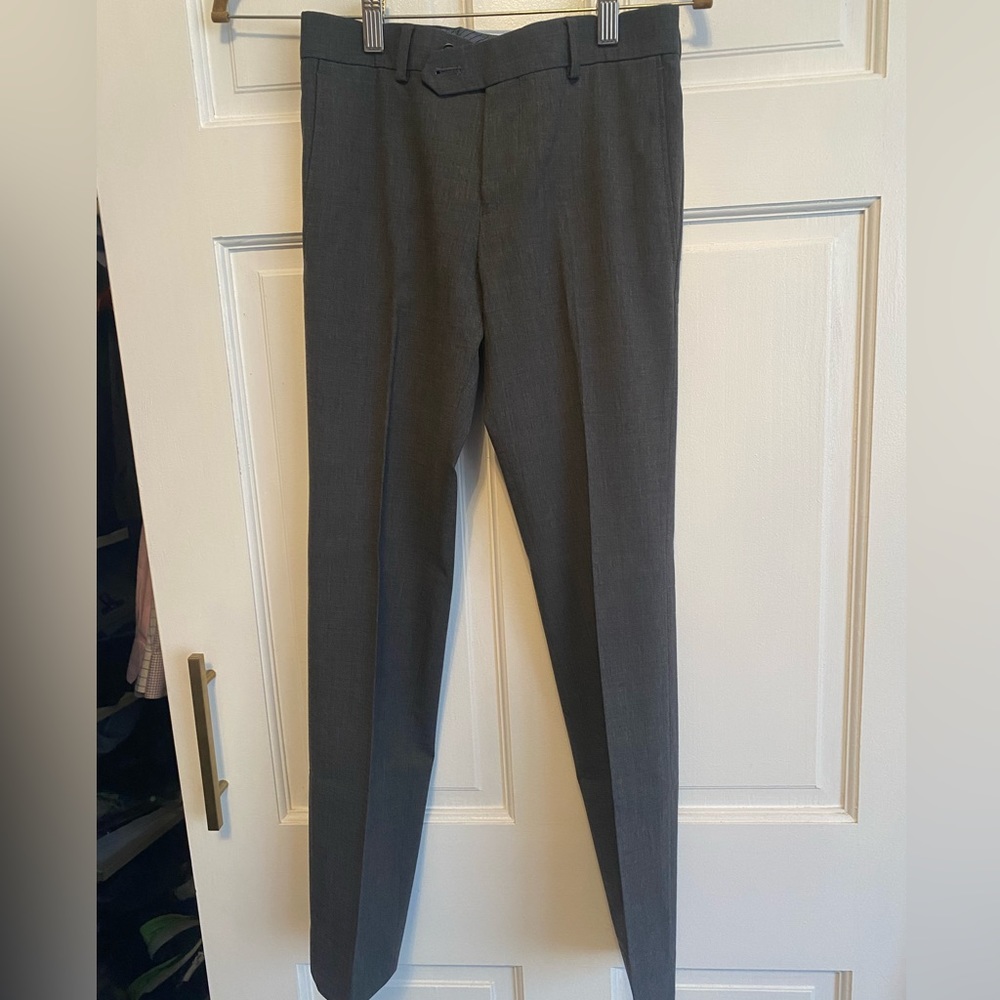 TALLIA boys grey suit pants. Size 14 slim 25”-W